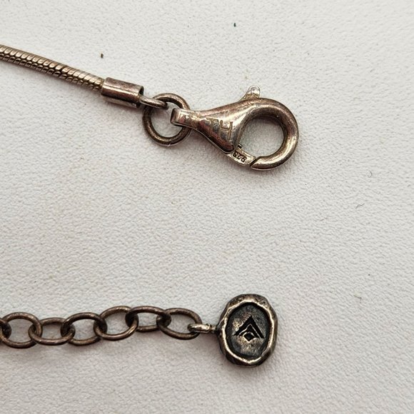 Silpada Eden Sterling Silver 925 Hammered Cut Out Pendant Necklace 18" + 2" - Picture 5 of 11